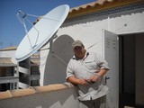 This is a 1.9 satellite dish installed in La Zenia and shared between 4 apartments